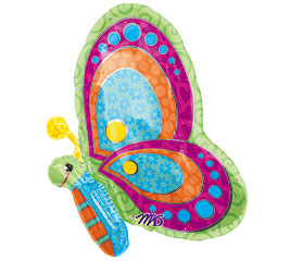 butterfly & flower balloons